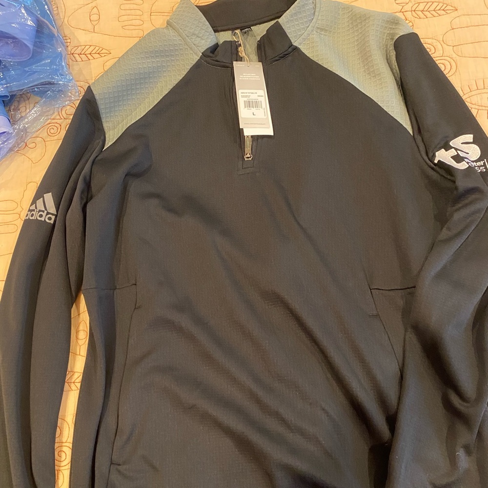 Adidas quarter zip pullover new with tags